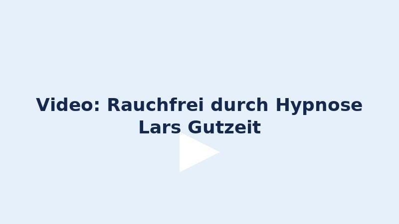 Rauchfrei durch Hypnose – TV-Beitrag